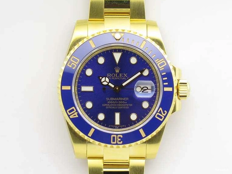 Wrapped YG Edition Best TW Full Blue A2836 116618LB Submariner 0803